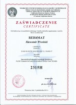 The certificate NCAGE