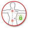 STUFE – provides full-circumference spinal support, starting from thoracic vertebras TH2/TH3 to sacral vertebra (S1)