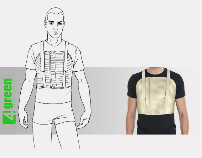 Hohe Rippenbruchgürtel Männlich AM-PZM-01