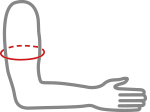 Обхват руки при согнутом локте