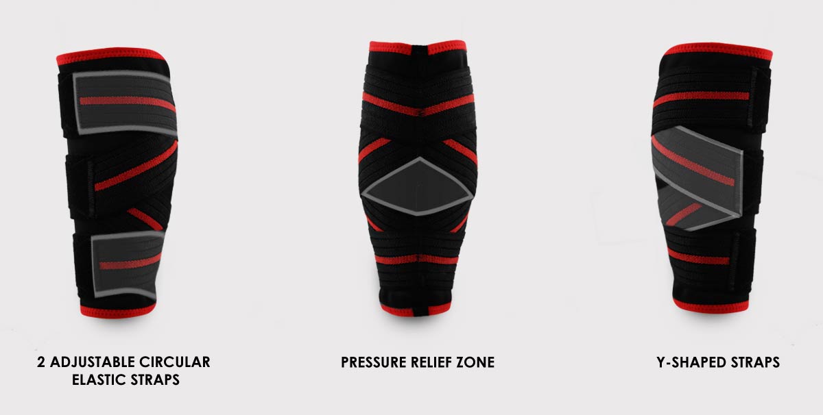 Calf Brace With Silicone Pressure Relief Zone