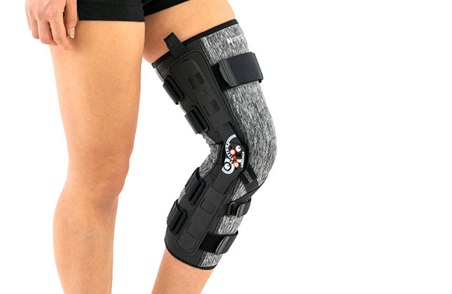 Lower limb support EB-SKL/2RA Black/White Flecks