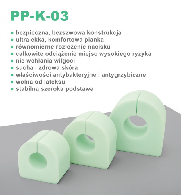 Piankowa kształtka przeciwodleżynowa PP-K-03