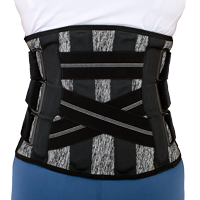 LOWER BACK BRACE AM-SO-10 Black/White Flecks