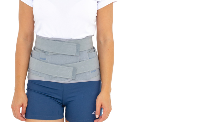 LOWER BACK BRACE AM-SO-10 Gray