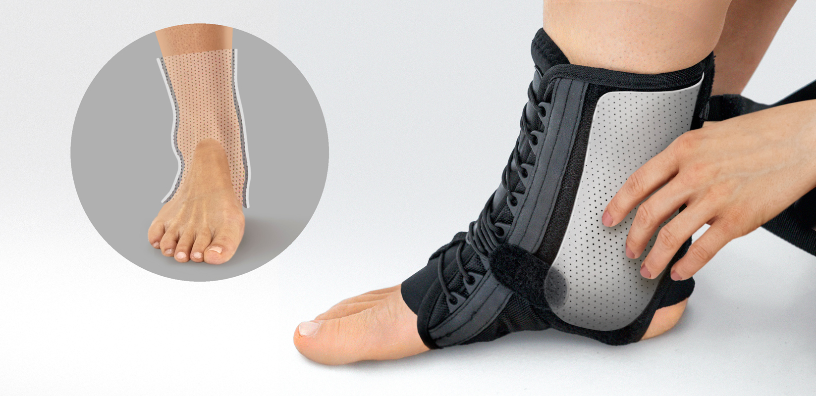 Foot and ankle brace AS-SS  Reh4Mat – lower limb orthosis and